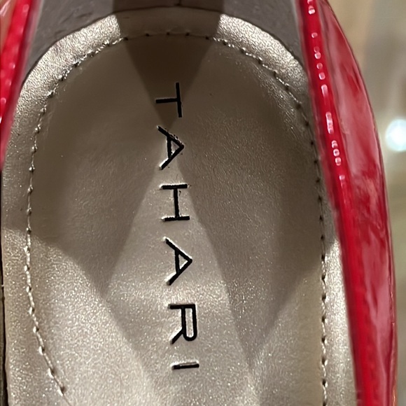Tahari shoes new. Zice 6.5 beautiful red color. Comfy and chic and elegant. - Picture 3 of 6